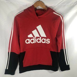 Boys Large 14/16 Adidas Red and Black  Fleece Line